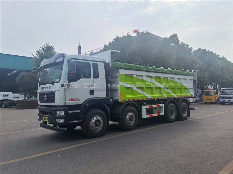 重汽汕德卡前四后八自卸式垃圾车图片1